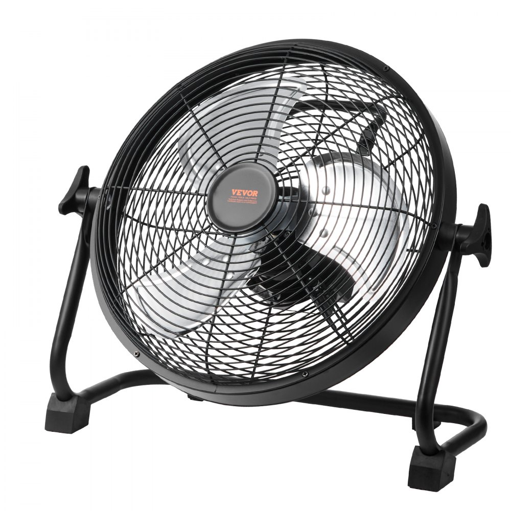 VEVOR Cordless Fan 12 in, Portable Quiet Personal Fan for Home or Office, 360 Degree Manual Pivoting Head, Stepless Speed Regulation High Velocity Cordless Fan, Heavy Duty Metal Industrial Floor Fans - CDFS12YCPDSF0J95GV1