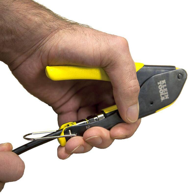 Herramienta de Compresión de Conectores F Compactos de 9 pulgadas Klein Tools - VDV212-008-SEN