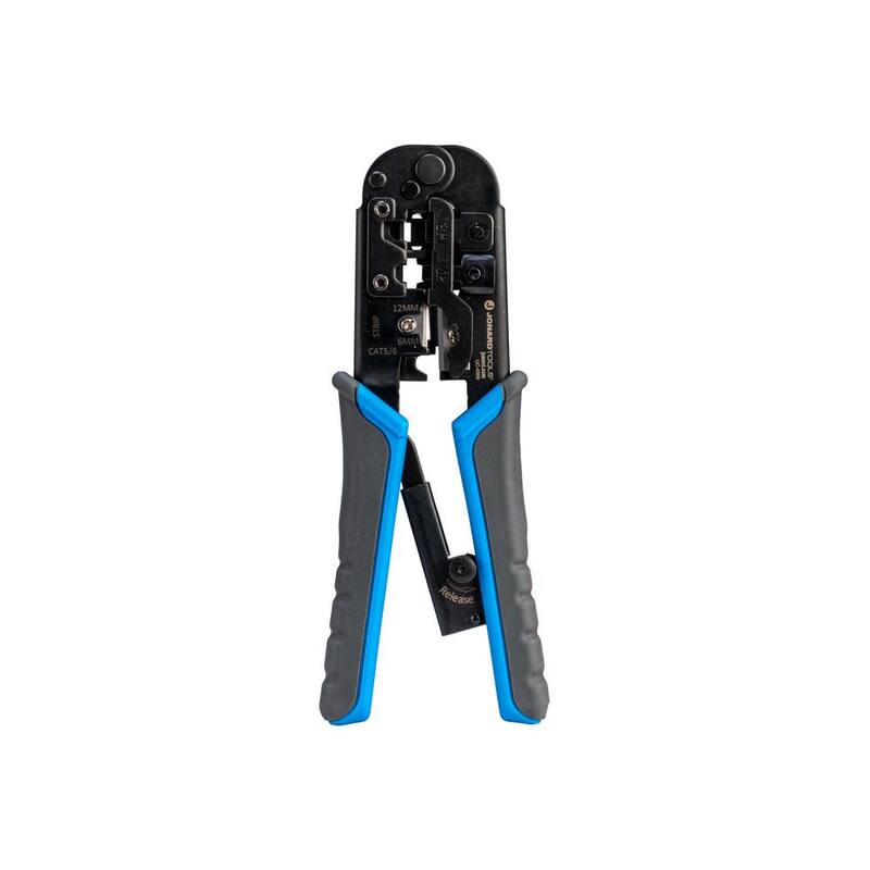 Herramienta de engastado modular Jonard RJ11, RJ12, RJ45 de paso a través de 6 en 1 - UC-4569