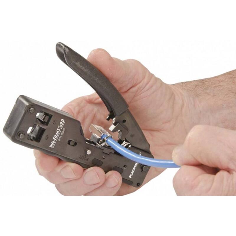 Herramienta de Engaste Platinum Tools Tele-TitanXg 2.0 CAT6A/10Gig - 12516C