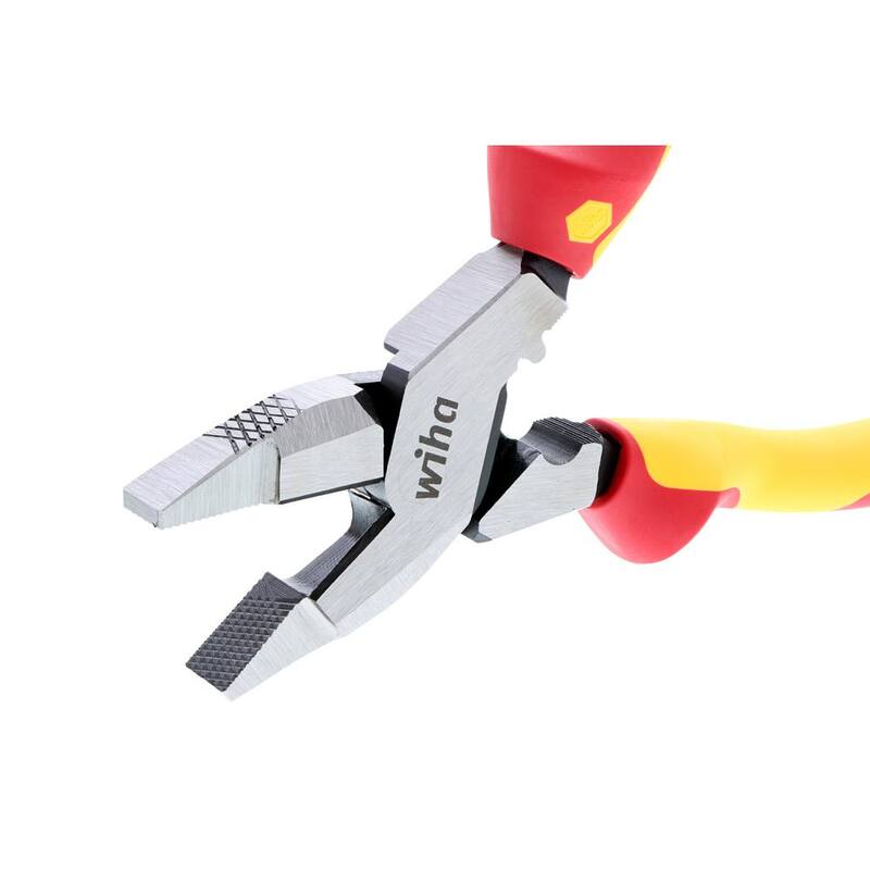 Pinzas de electricista aisladas estilo NE de Wiha de 9.5 pulgadas con cortadores - 32948