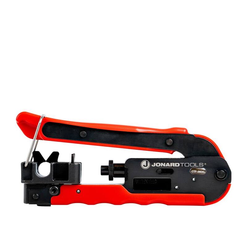 JONARD TOOLS Herramienta de Compresión de 360 Grados para Conectores largos RG6 y RG11 - CTF-360XL