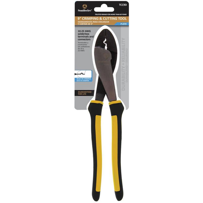 Herramienta para cortar y engastar conectores sin aislar de Southwire de 9 pulgadas - 58993640