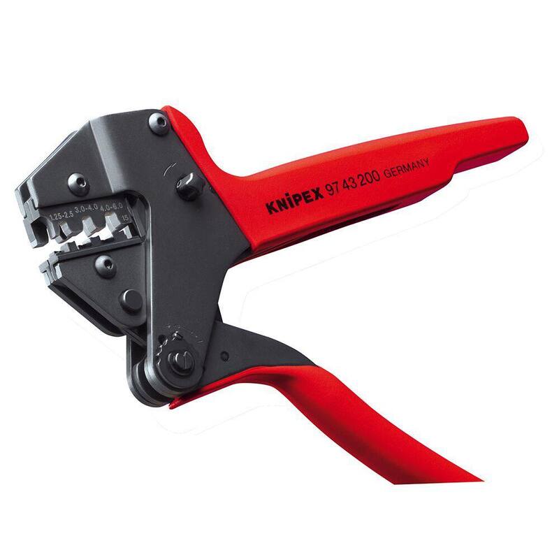 KNIPEX 8 pulgadas Crimp System Master Pliers para Perfiles de Crimp Intercambiables con Estuche de Transporte Incluido - 97 43 200