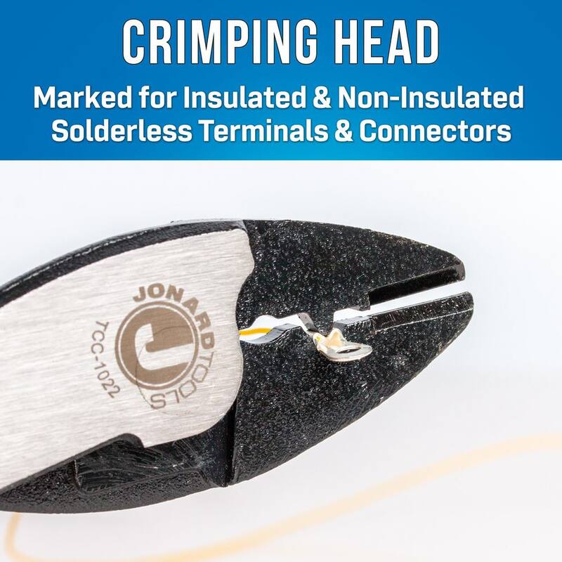 Herramienta de Crimpado y Corte de Terminales de JONARD TOOLS de 9 pulgadas - TCC-1022