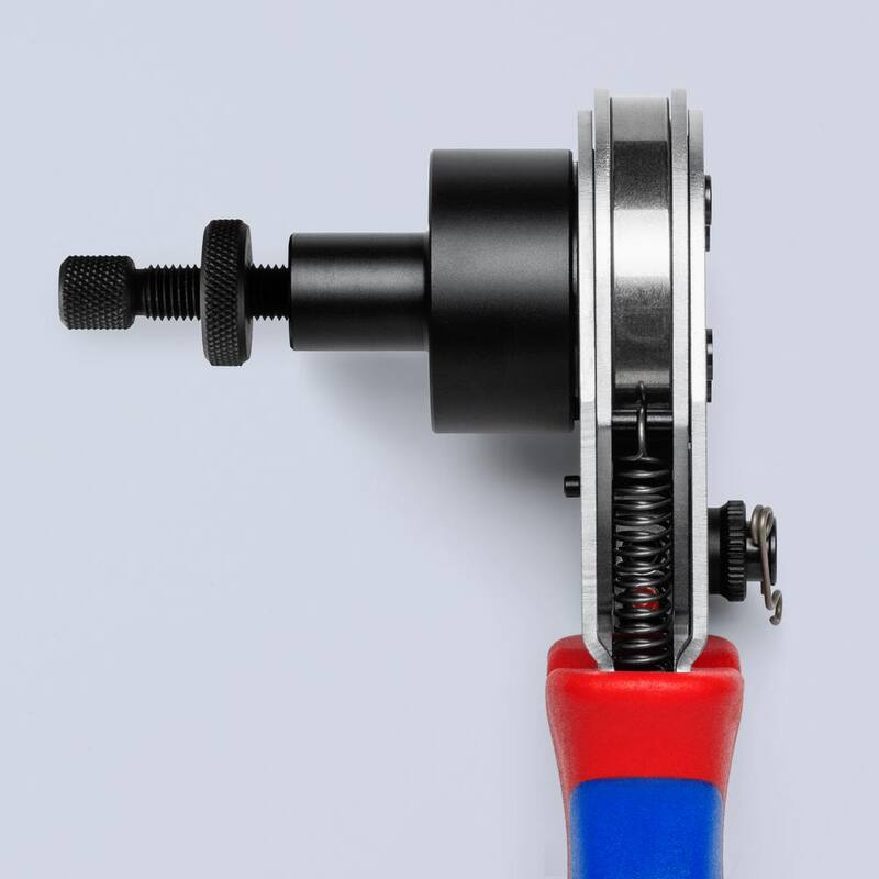 Pinzas de prensado KNIPEX de 9 pulgadas: Cuatro mandíbulas para contactos DT (Herramienta de prensado PEX) - 97 52 67 DT