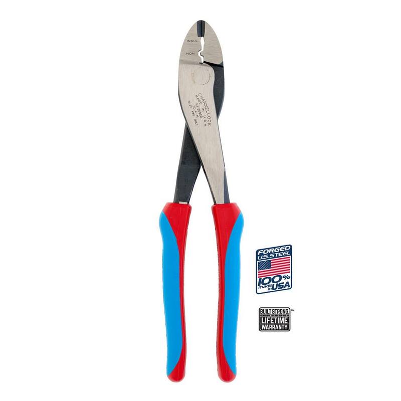 Pinza de engaste y corte Channellock de 9.5 pulgadas, Code Blue - 909CB