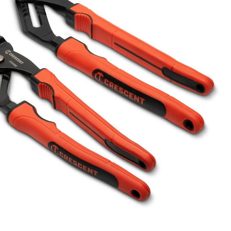 Set de 2 tenazas de lengüeta y ranura con doble material y mango en forma de V de 10 y 12 pulgadas - RT400SGSET2R-05