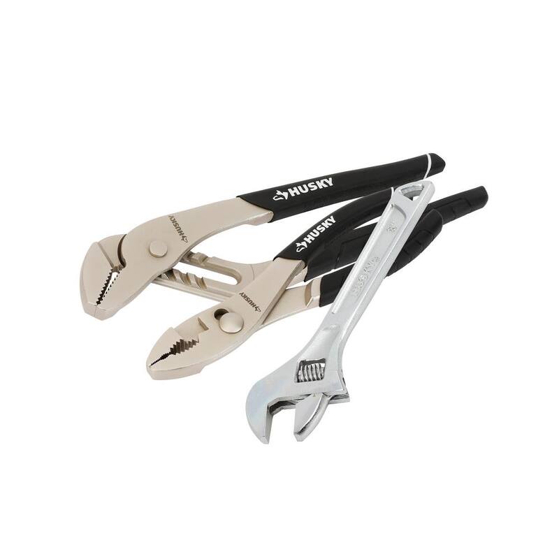 Set de alicates y llaves Husky de 3 piezas - 90928