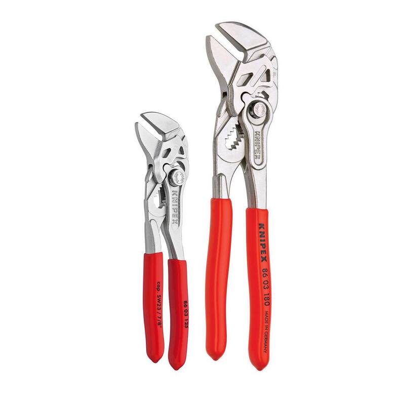 Juego de llaves ajustables KNIPEX de 5 pulgadas y 7-1/4 pulgadas (2 piezas) - 9K 00 80 121 US