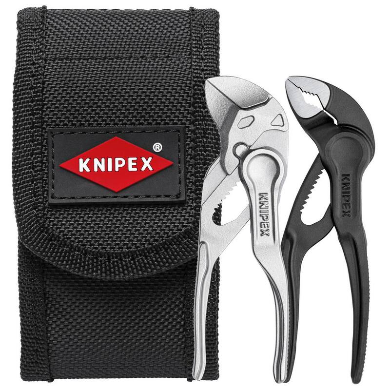 Juego de 2 mini alicates KNIPEX XS en funda para cinturón - 00 20 72 V04 XS