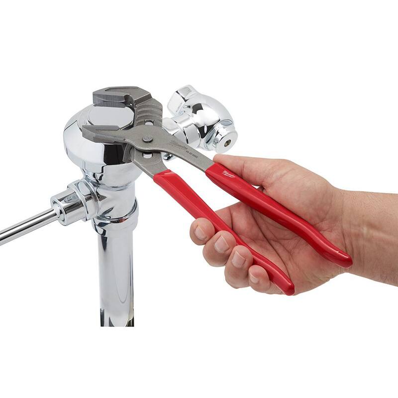 Juego de 6 piezas de Pinzas de Mandíbula Lisa con Mango Sumergido de 12 pulgadas de Milwaukee, Pinzas de Mandíbula Recta y Pinzas de Nariz Larga con Llave Hexagonal Plegable SAE/Métrica - 48-22-6552-48-22-6101-48-22-6330-48-22-2