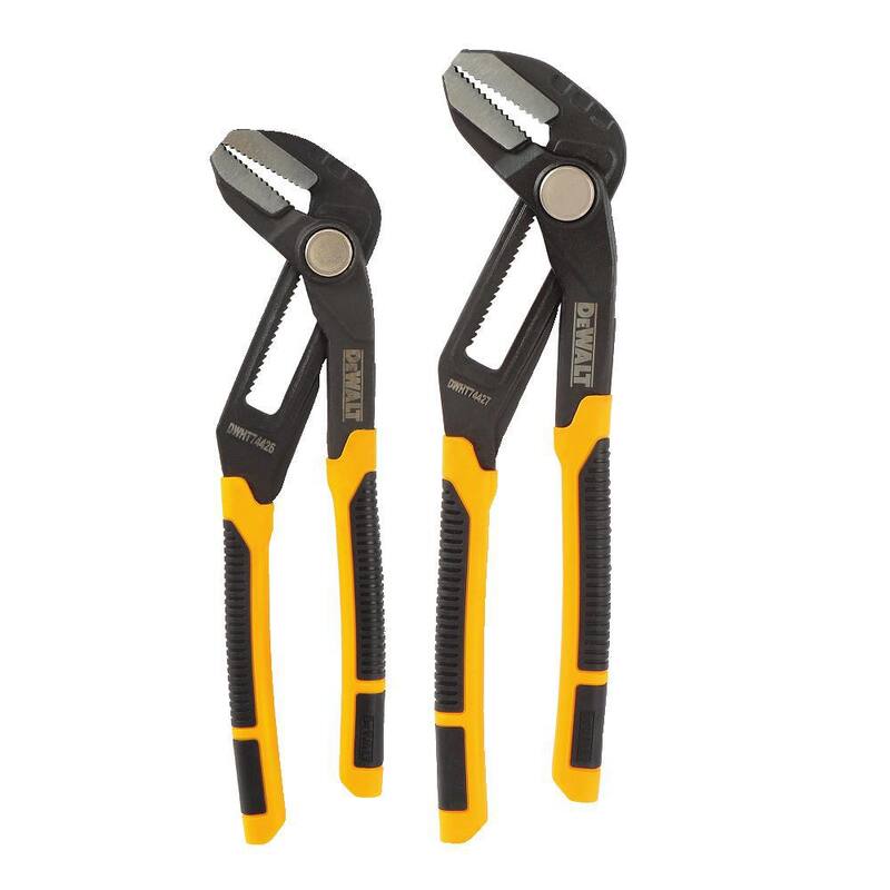 Juego de pinzas de bloqueo de mandíbula recta DEWALT (2 piezas) - DWHT74428