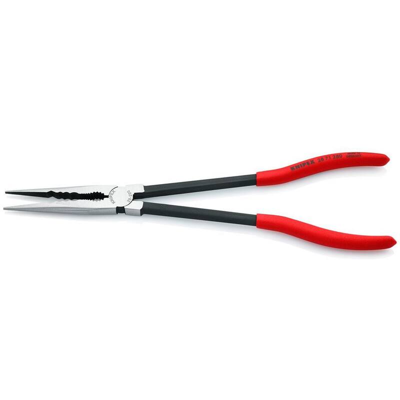 Juego de pinzas de punta larga recta y angulada KNIPEX de 11 pulgadas con estuche de almacenamiento - 9K 00 80 128 US
