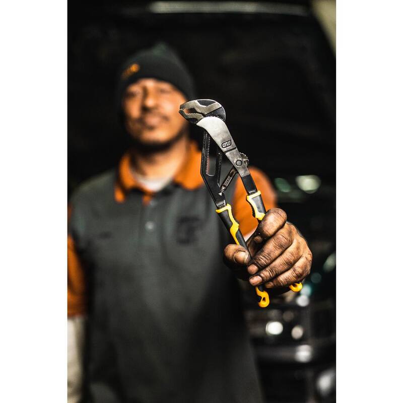 Llave de trinquete GEARWRENCH 6, 8, 10 y 12 pulgadas PITBULL Auto-Bite, alicates de lengüeta y ranura con doble material (4 piezas) - 82594C