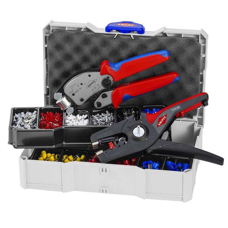 Kit de engarce KNIPEX (KNIPEX Twistor, KNIPEX PreciStrip16 y surtido de casquillos para alambre con/sin cuello) - 97 90 14
