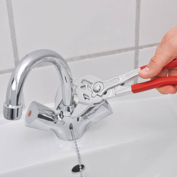 Juego de llaves de grifa Knipex de acero forjado niquelado (3 piezas) - 00 20 06 US2