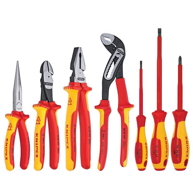 Juego de alicates y destornilladores KNIPEX con estuche de nylon (7 piezas) - 9K 98 98 27 US