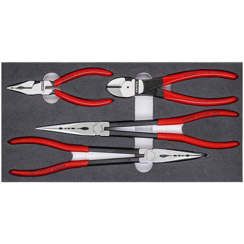 Juego de Pinzas Automotrices KNIPEX con Bandeja de Espuma (4 Piezas) - 00 20 01 V16