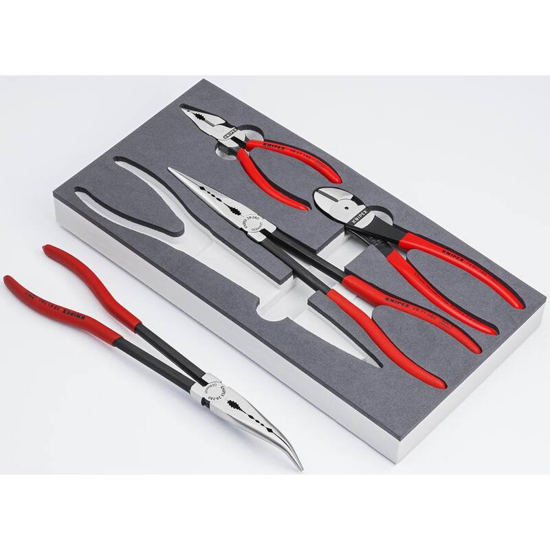 Juego de Pinzas Automotrices KNIPEX con Bandeja de Espuma (4 Piezas) - 00 20 01 V16