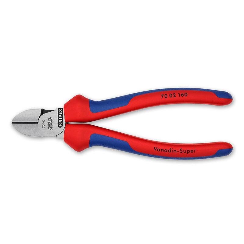 Pinzas de punta larga de combinación de 3 piezas KNIPEX con agarre diagonal cómodo - 00 20 11