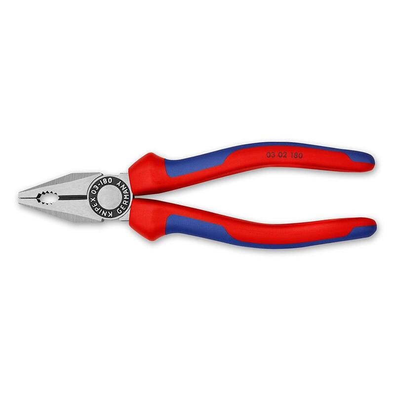 Pinzas de punta larga de combinación de 3 piezas KNIPEX con agarre diagonal cómodo - 00 20 11