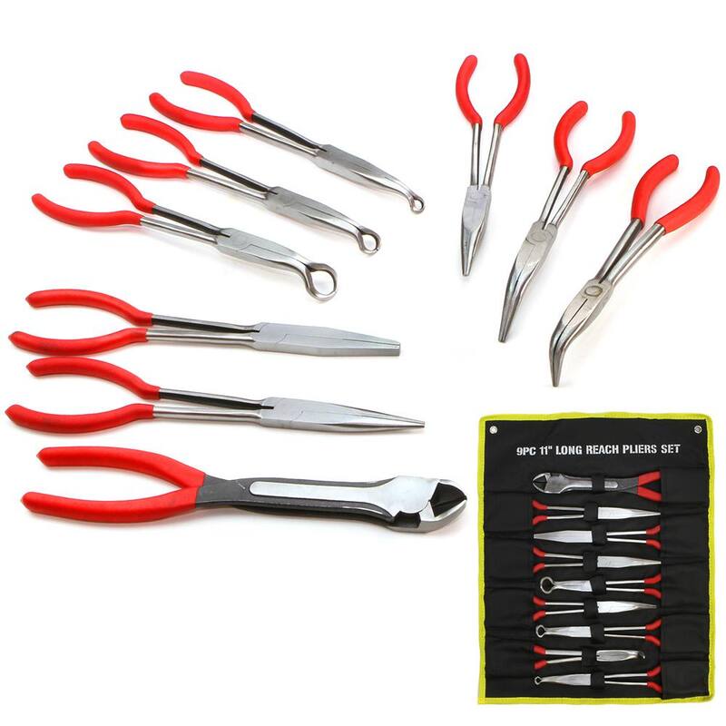 Juego de 9 piezas de pinzas de alcance largo antideslizantes de XtremepowerUS de 11 pulgadas - 16513-XPH1.