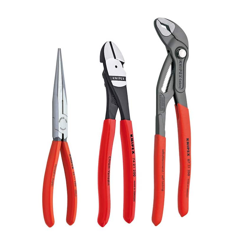 Juego de pinzas universales KNIPEX con pinzas Cobra (3 piezas) - 00 20 08 US2