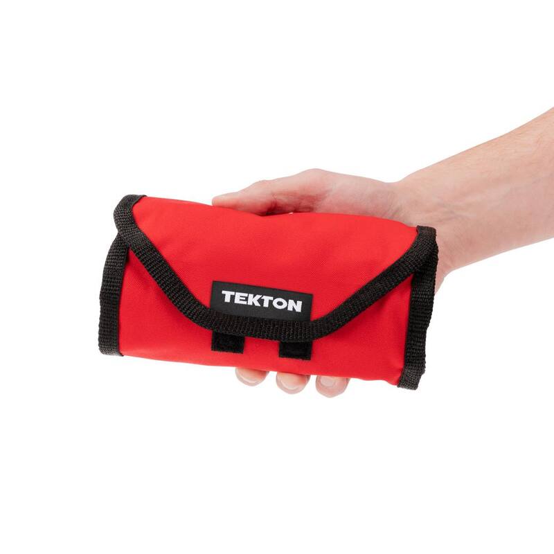 Set de mini pinzas TEKTON, (8 piezas) (de punta fina, de punta larga, de punta plana, de corte) con estuche - PMN99910