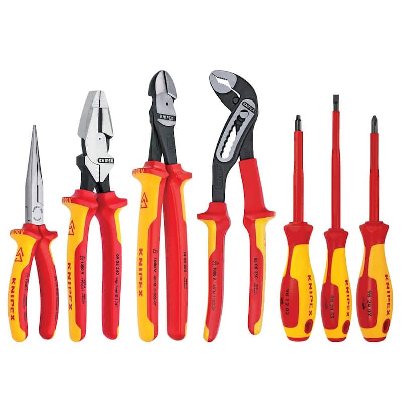 Juego de alicates y destornilladores KNIPEX con estuche de nylon (7 piezas) - 9K 98 98 26 US