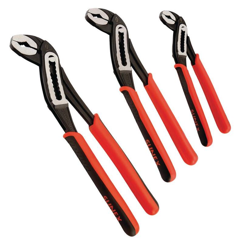 Juego de pinzas de bomba de agua de junta deslizante SUNEX TOOLS (3 piezas) - 3621V