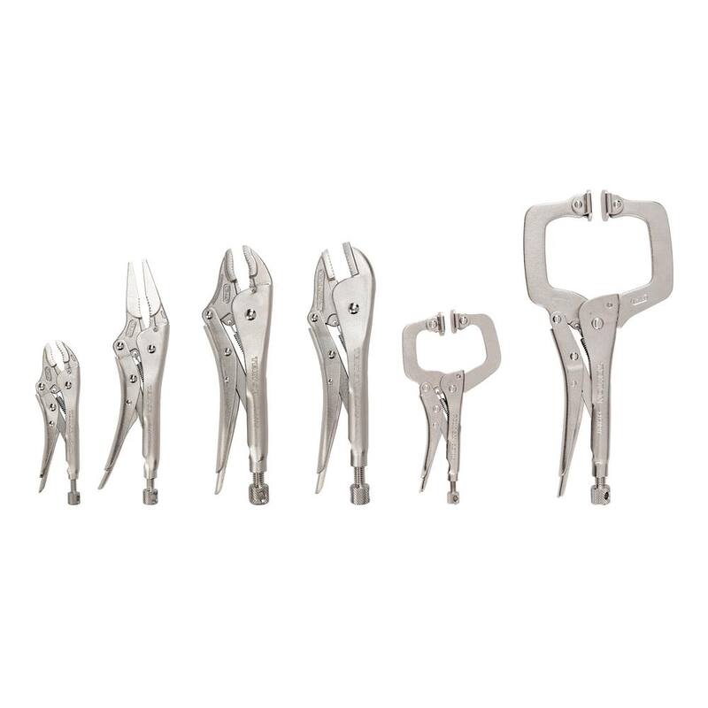 Set de 6 piezas de pinza en C giratoria y alicates de bloqueo TEKTON - PLK99906