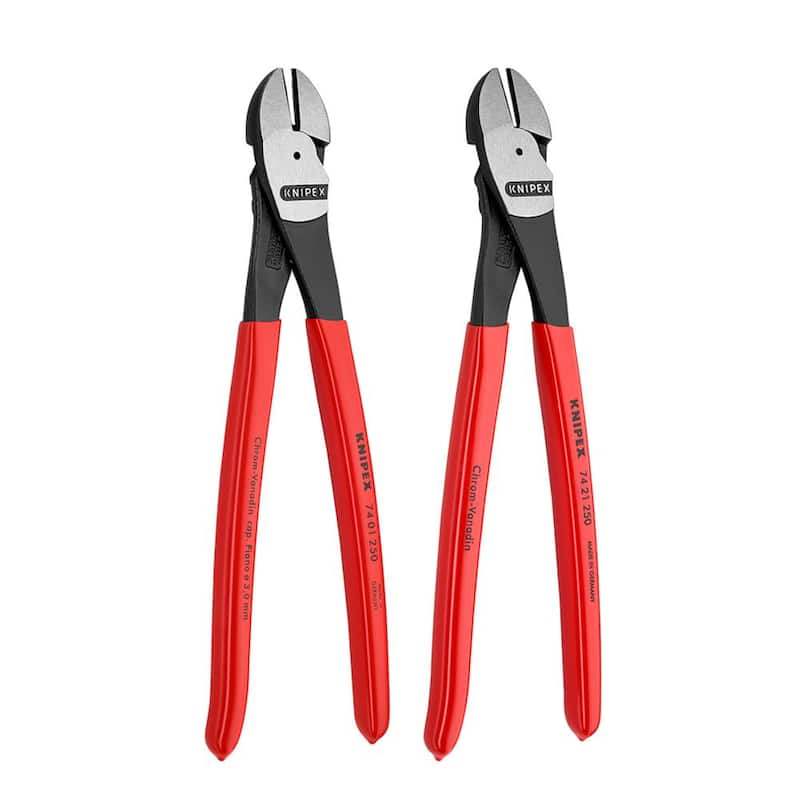 Juego de cortadores diagonales KNIPEX de 10 pulgadas (2 piezas) - 9K 00 80 129 US