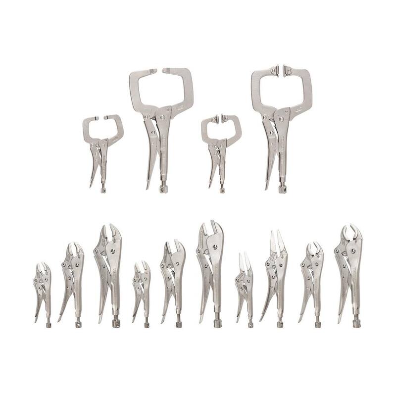Set de 14 piezas de abrazaderas en forma de C y pinzas bloqueables TEKTON - PLK99909