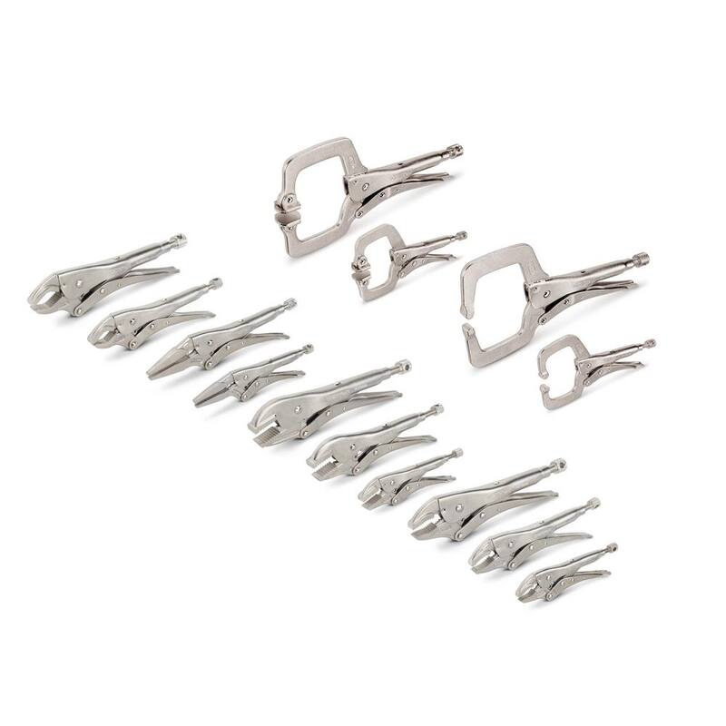 Set de 14 piezas de abrazaderas en forma de C y pinzas bloqueables TEKTON - PLK99909