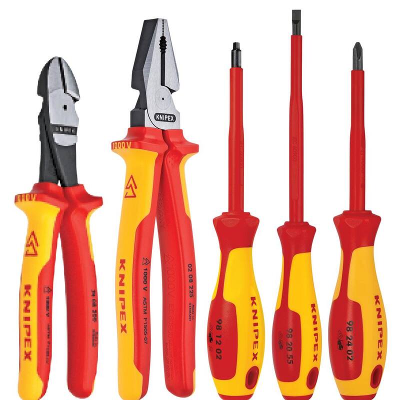 Juego de herramientas KNIPEX de alicates y destornillador (5 piezas) - 9K 98 98 21 US