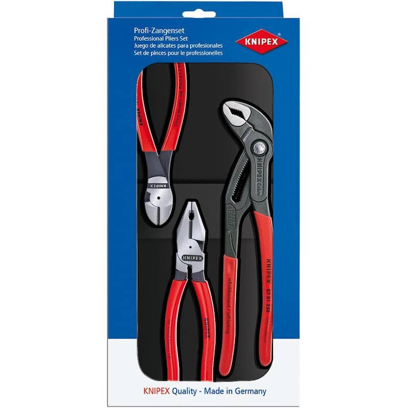 Juego de Pinzas Universales KNIPEX Power Pack (3 piezas) - 00 20 10