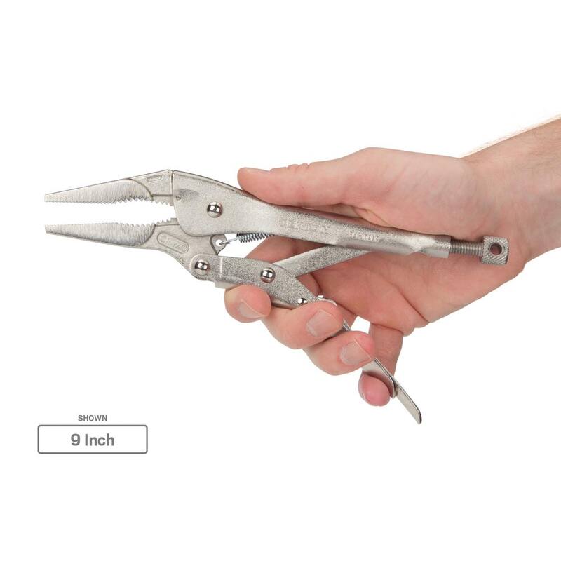 Juego de 2 pinzas de punta larga con trinquete TEKTON - PLK90303