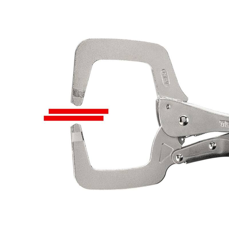 Set de 10 piezas de gatos en C y pinzas de bloqueo TEKTON - PLK99907
