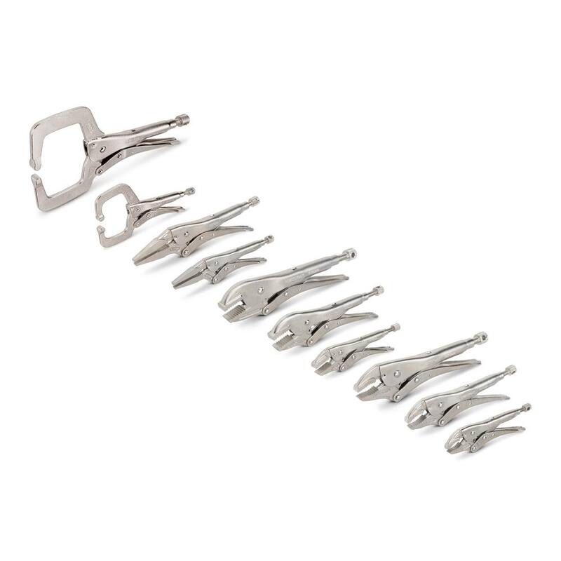 Set de 10 piezas de gatos en C y pinzas de bloqueo TEKTON - PLK99907
