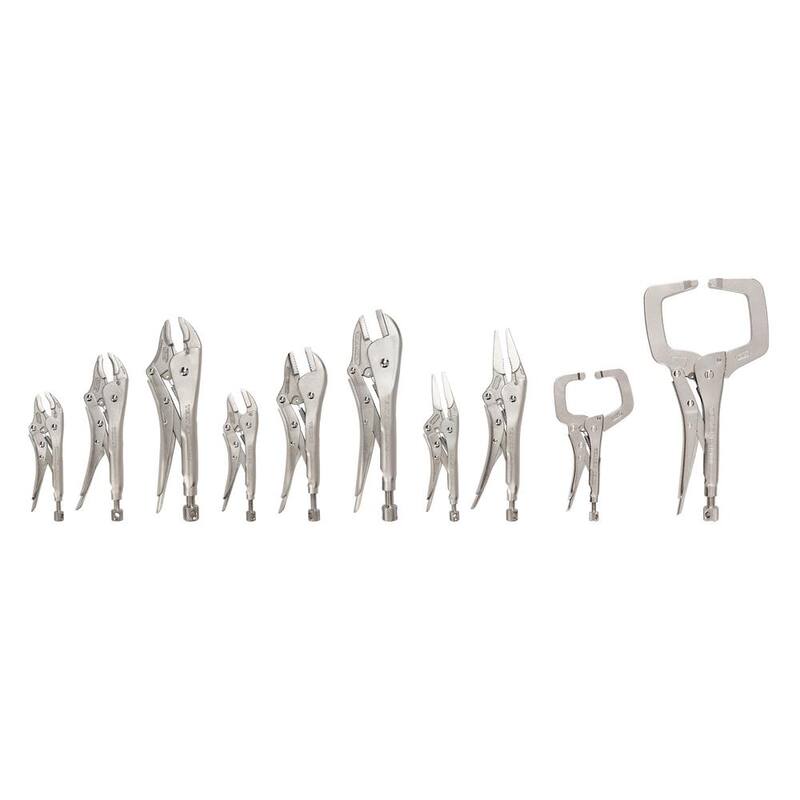 Set de 10 piezas de gatos en C y pinzas de bloqueo TEKTON - PLK99907