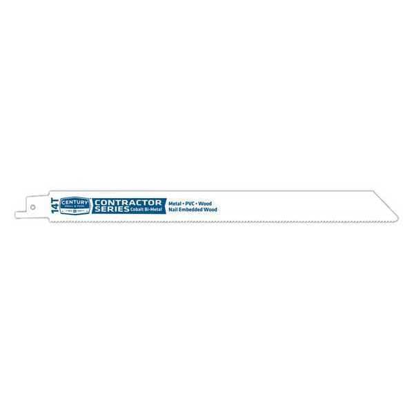Century Drill & Tool 9" L x Metal Cutting Contractor Bi-Metal Recip Blade, 14Tx9 in - 07914