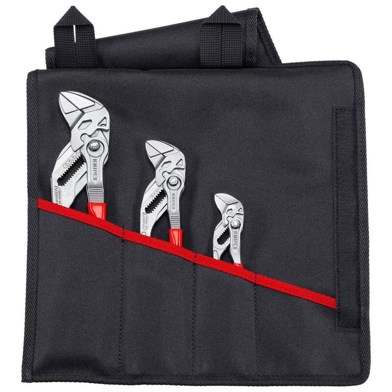 Juego de 3 piezas de alicates KNIPEX en rollo de herramientas- Llave de alicates - 00 19 55 S6