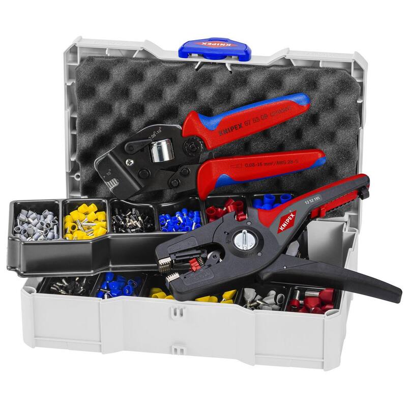 Kit de Crimpado KNIPEX (KNIPEXPreciStrip16 y surtido de casquillos con/sin collar) - 97 90 15