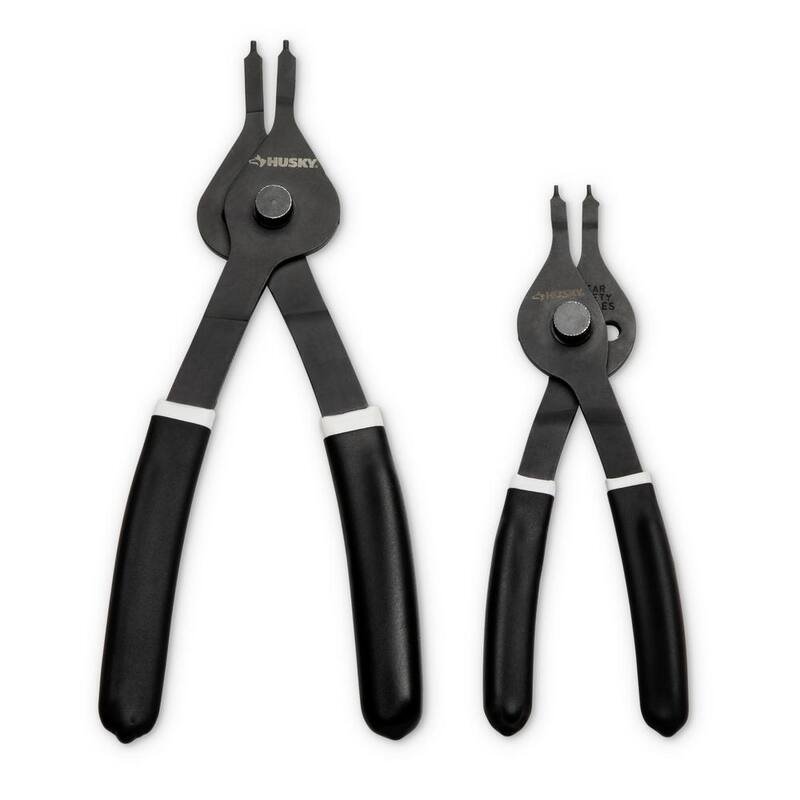Alicates para anillos de retención de 6 y 8 pulgadas con agarre acolchonado (paquete de 2) - HSRPS68