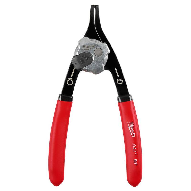 Pinzas para anillo de retención convertible Milwaukee de 0.047 pulgadas -90° - 48-22-6535