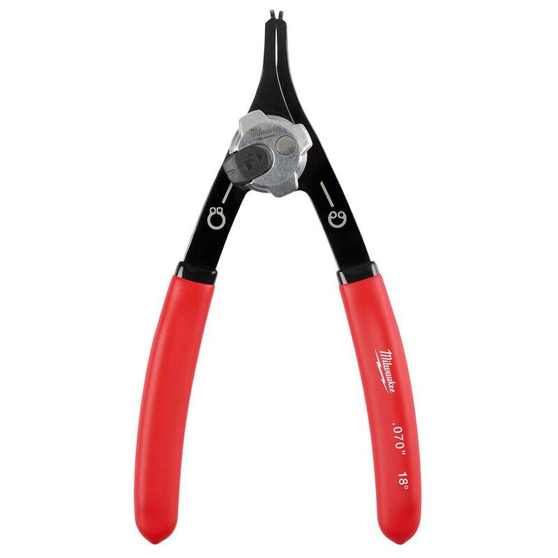 Pinzas de anillo de seguridad convertible de 0.070 pulgadas Milwaukee - 18° - 48-22-6536