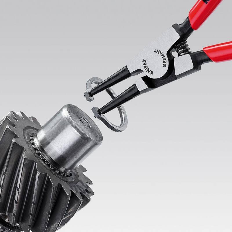 Pinzas para anillos de retención externos rectos KNIPEX de 8-1/4 pulgadas - 46 11 A3