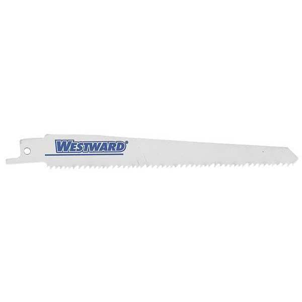 Westward 6" L x General Purpose Cutting Reciprocating Saw Blade - 24A564