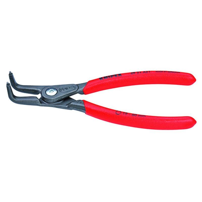 KNIPEX 5-1/4 pulgadas. Pinzas para arandelas de precisión externas anguladas a 90 grados - 49 21 A11